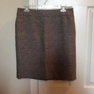 Ann Taylor Loft pencil skirt. Leopard print.